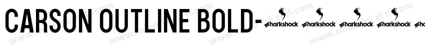 Carson Outline Bold字体转换
